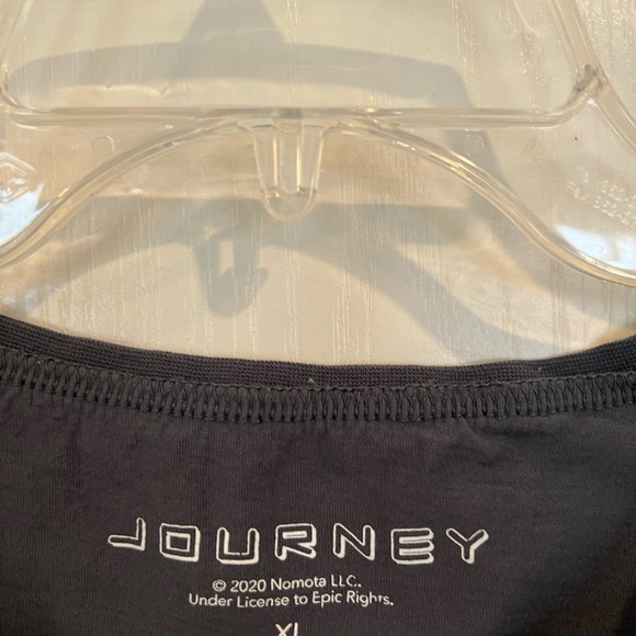 WOMENS JOURNEY DEPARTURE GRAY GRAPHIC BAND TEE T SHIRT XL - Picture 2 of 5